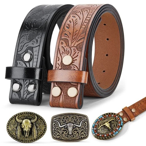 Men leather belt strap - leather,