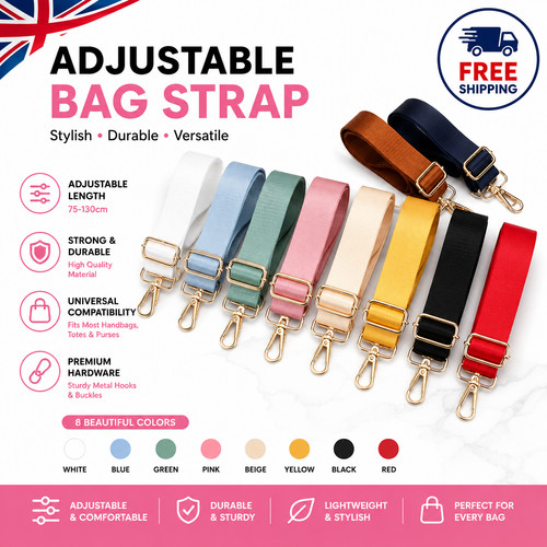 Wide adjustable crossbody bag - adjustable,