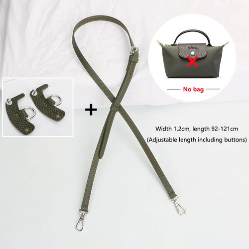 Adjustable leather bag strap - leather,