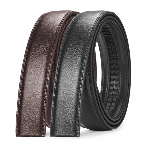 Men leather ratchet belt - leather,