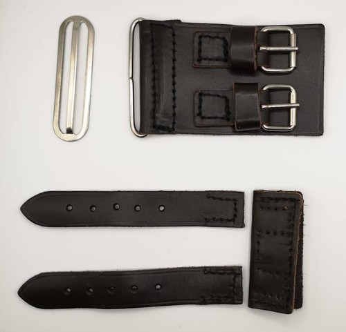 Dark brown leather - brown,