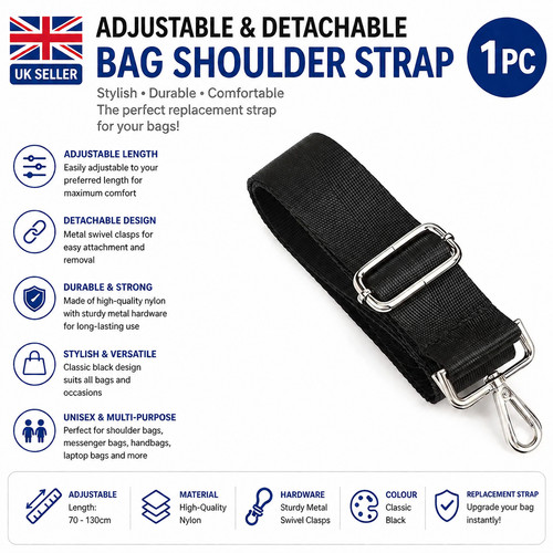 Black nylon adjustable - black,