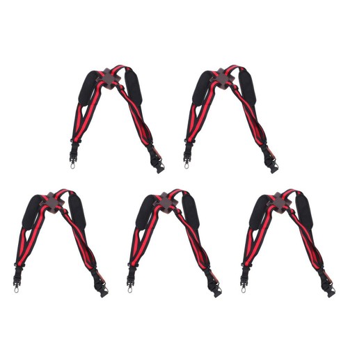 Red polyester drum strap - polyester,