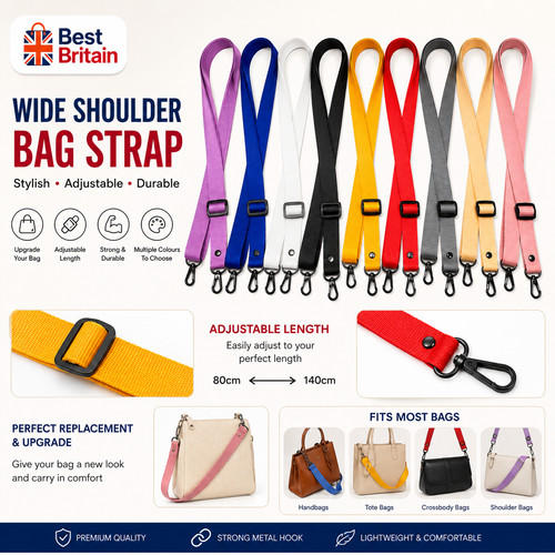 Wide shoulder bag strap - shoulder,